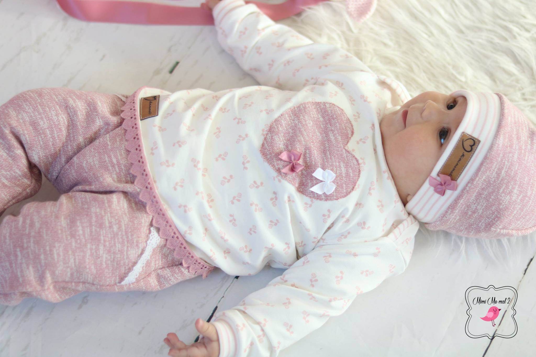 Schnittmuster Newborn-Set LOU Hose&Shirt&Tuch&Mütze Gr. 50-92 icl. gratis Plotterdatei : - Sewando