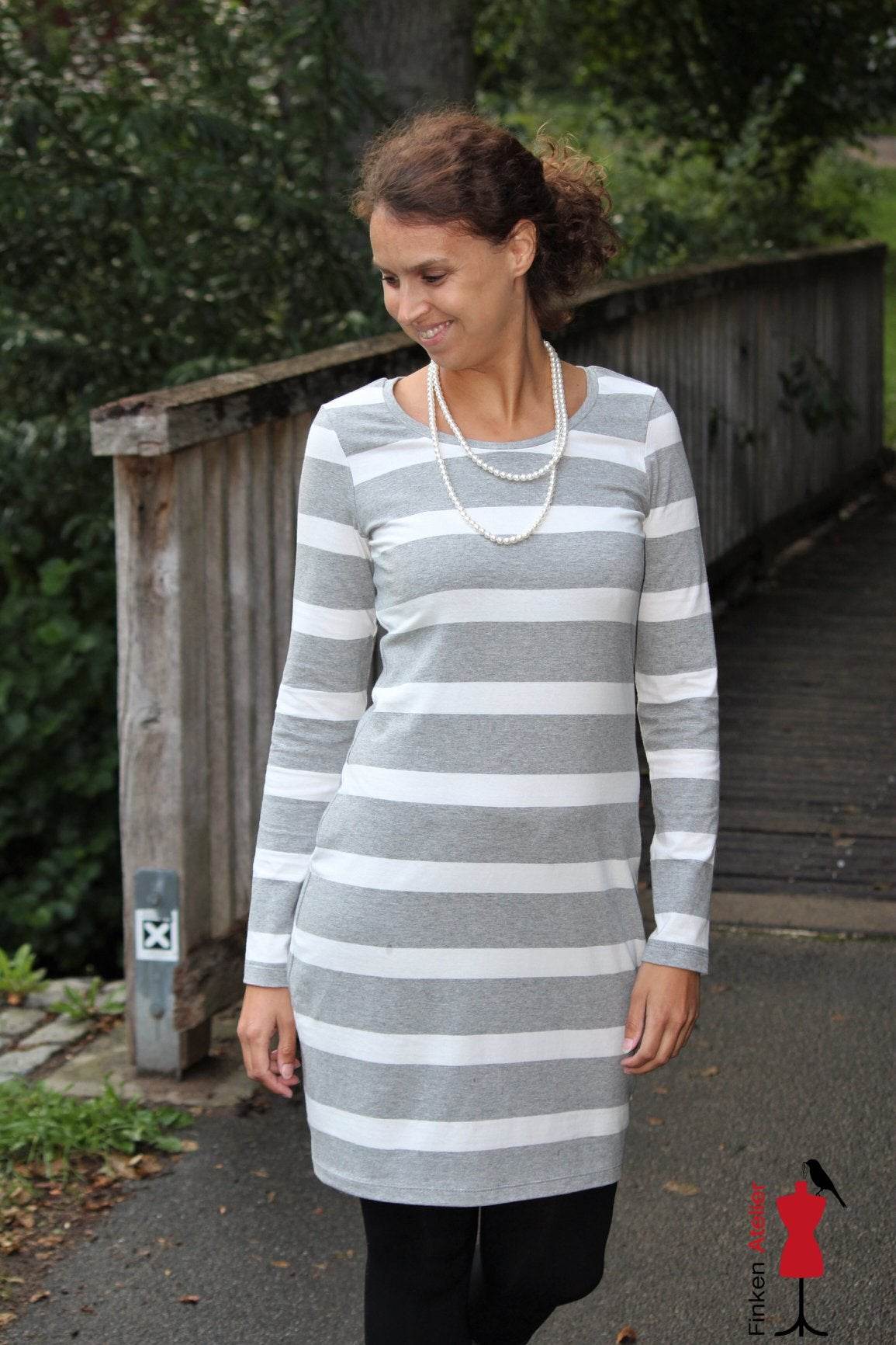 Schnittmuster Shirt Kleid AMALIA Gr. XS-XXXL : - Sewando