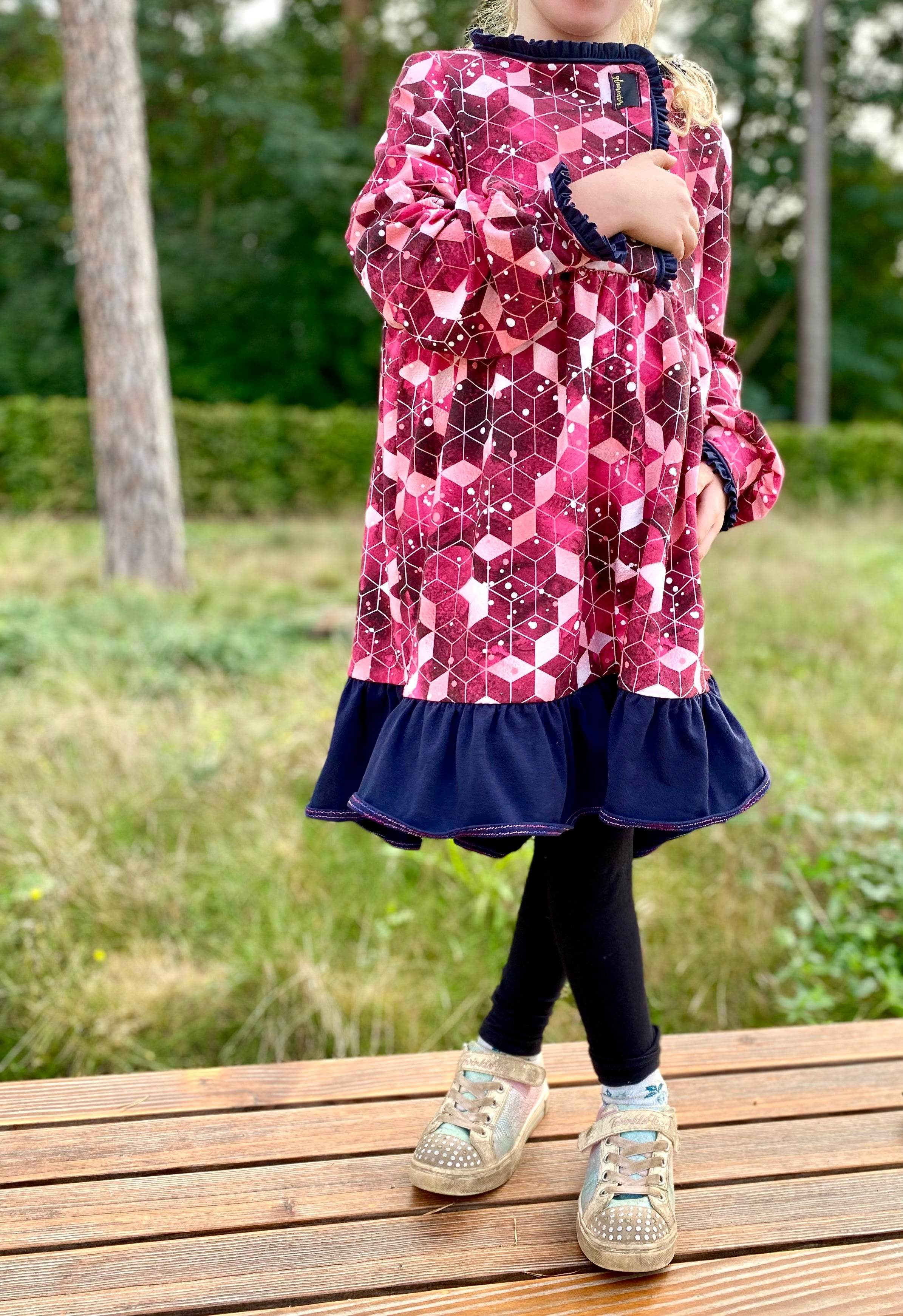 Schnittmuster Kleid Mia Größen 80-140, - Sewando