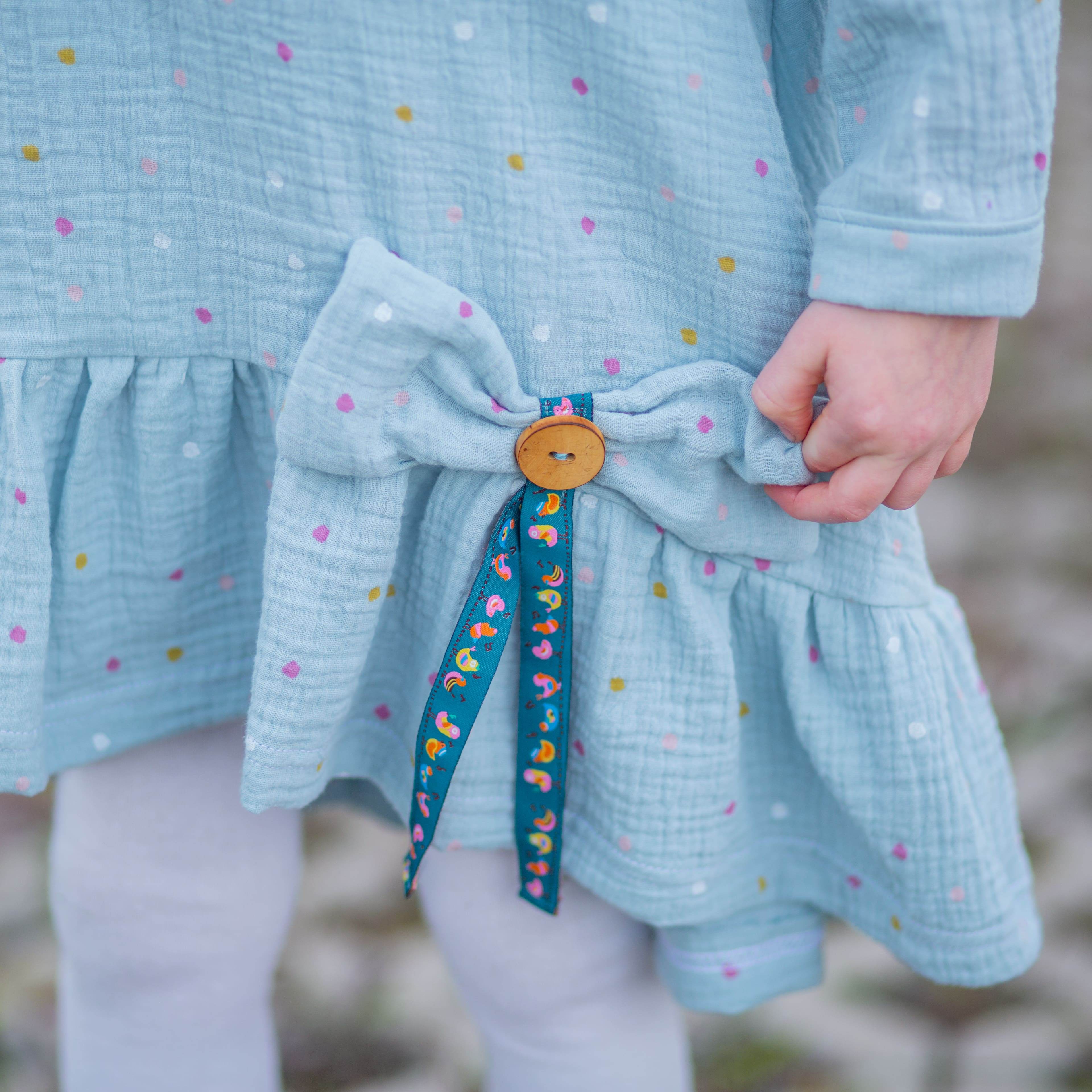 Ella Schnittmuster – wandelbares Kleid & Tunika für Mädchen Gr. 98–146 - Sewando