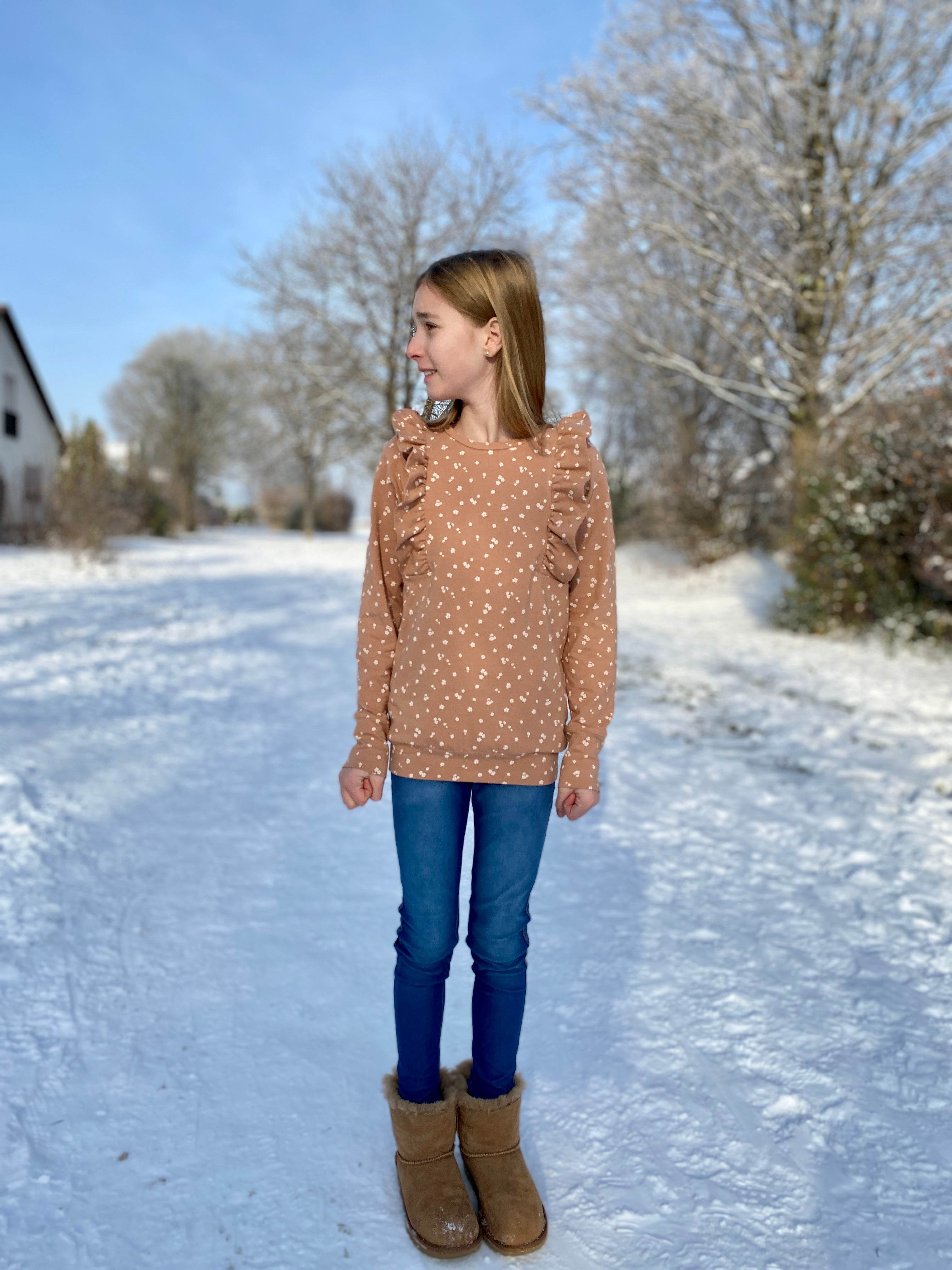 Schnittmuster Pullover Gr.134-164 - Sweater Lola groß - inkl. Beamerdatei - Sewando