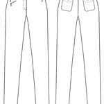 Schnittmuster Gianna - Stretchhose mit Reißverschlusstaschen Gr. 34-54 - Sewando