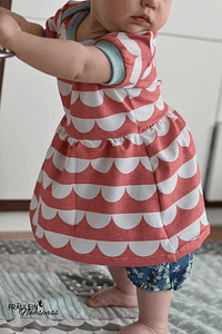 Schnittmuster Newborn LOU SET Kleid, kurze Hose, Haarband Gr. 50-92 + gratis Plotterdatei : - Sewando