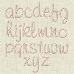 Stickdatei Monogramm mit Blumen ca. 30mm ABC Buchstaben Schrift Set 93 - Sewando