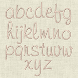 Stickdatei Monogramm mit Blumen ca. 30mm ABC Buchstaben Schrift Set 93 - Sewando