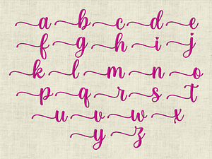 Stickdatei Schrift mit Herzen In Love 3 ca. 25mm Set 641 - Sewando