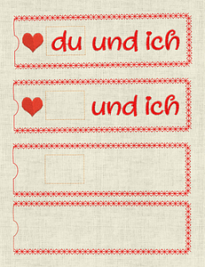 Stickdatei du und ich Hülle ITH Geschenk Valentinstag 657 - Sewando