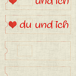 Stickdatei du und ich Hülle ITH Geschenk Valentinstag 657 - Sewando
