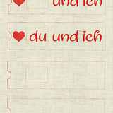 Stickdatei du und ich Hülle ITH Geschenk Valentinstag 657 - Sewando