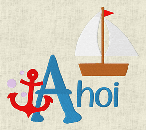 Stickdatei Schrift Maritim Set 111 - Sewando