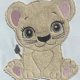 Stickdatei Doodle Löwe / Blume Krone Junge Mädchen Set 736 - Sewando