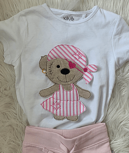 Stickdatei Doodle Teddy Pirat Applikation Set 751 - Sewando