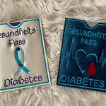 Stickdatei Diabetes Hülle für deutschen Patientenpass Set 781 - Sewando