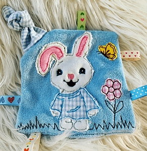 Stickdatei Knistertuch Hase Osterhase Doodle Applikation Set 812 - Sewando