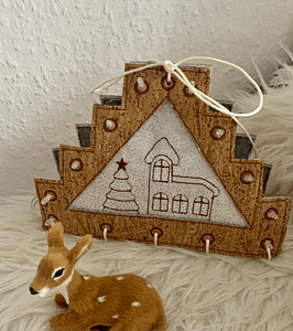 Stickdatei Lichtbogen Schwibbbogen Weihnachten Set 889 Fensterdeko - Sewando
