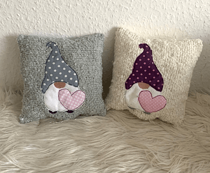 Stickdatei Doodle Wichtel Gnome mit Herz Set 907 - Sewando