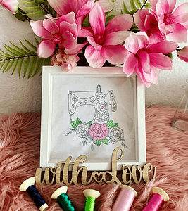 Stickdatei Nähmaschine mit Blumen Set 930 - Sewando