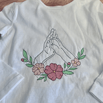 Stickdatei Hand und Pfote mit Blumen, Hund Set 939 Doodle Lineare Art - Sewando