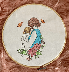 Stickdatei Mama mit Kind Set 943 - Sewando
