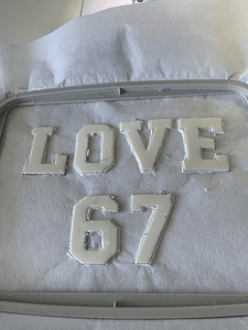 Stickdatei 3D Schrit ca. 5cm Trapunto Set 966 Schrift - Sewando
