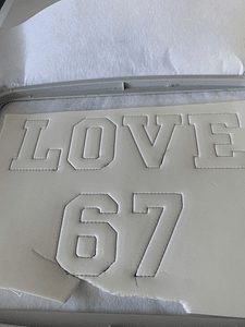 Stickdatei 3D Schrit ca. 5cm Trapunto Set 966 Schrift - Sewando