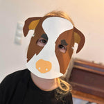 Näh- und Bastelvorlage Hunde Maske - Sewando