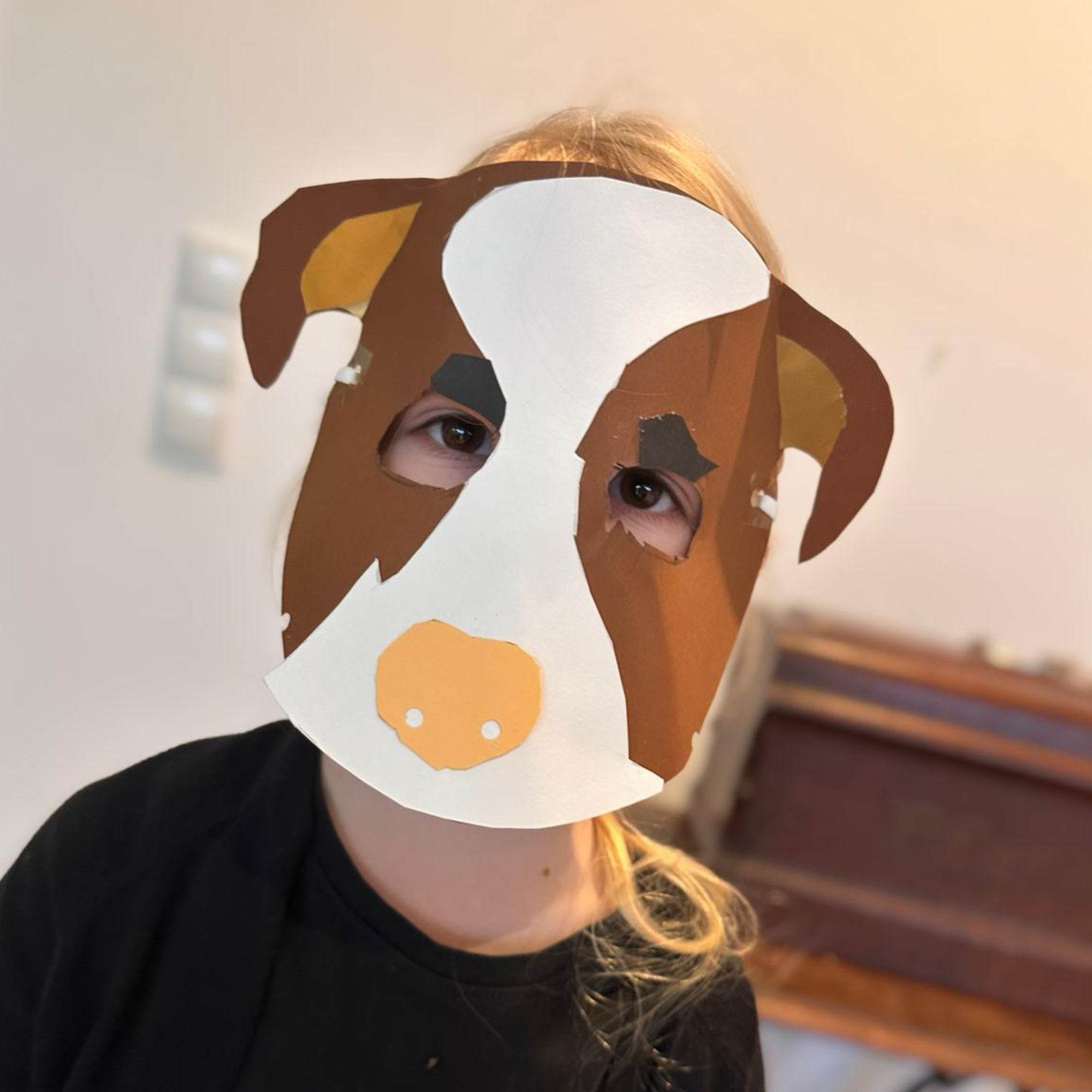 Näh- und Bastelvorlage Hunde Maske - Sewando