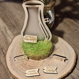 Laserdatei Frühlingsboten Vase - Sewando