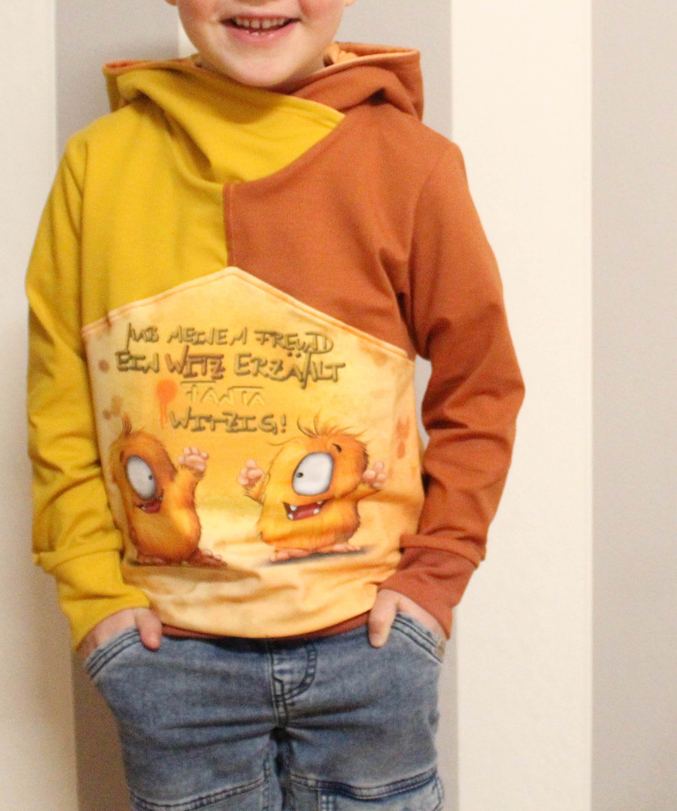 Hoodie Aik Schnittmuster Gr. 80-164: - Sewando