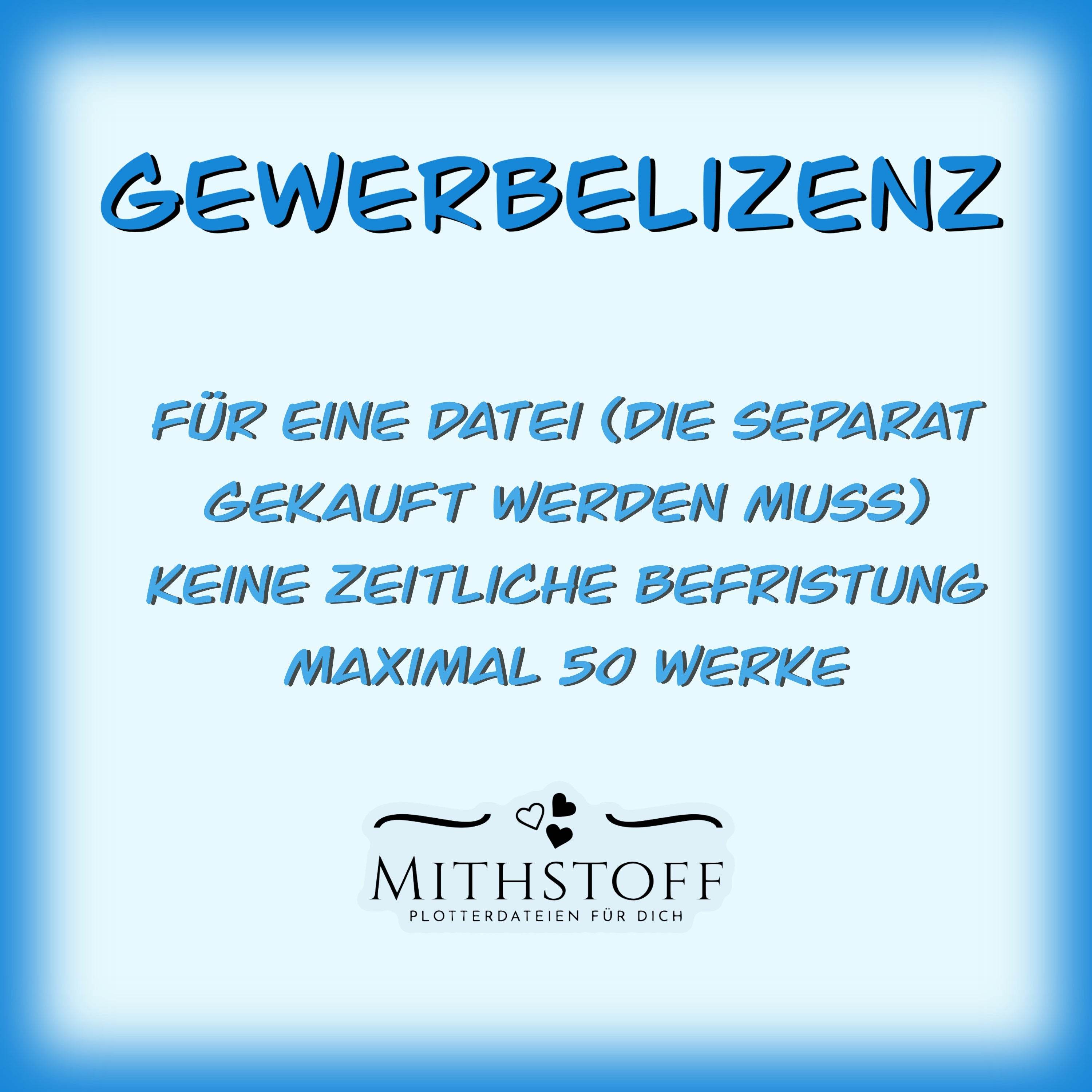 Gewerbelizenz für 1 Datei von Mithstoff- Zeitraum unbegrenzt - maximal 50 Werke - Sewando