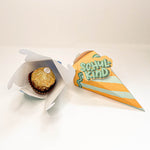 Mini-Schultüte Schulkind orange / grün - Printable & Plotterdatei - Sewando