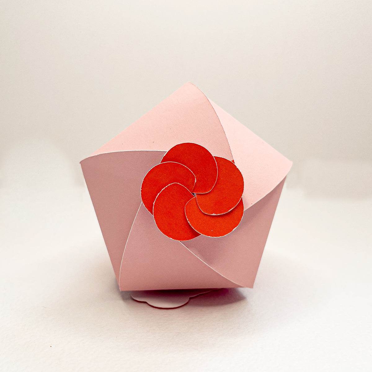 Mini-Schultüte Schulkind rosa / rot - Printable für Schere oder Plotter - Sewando