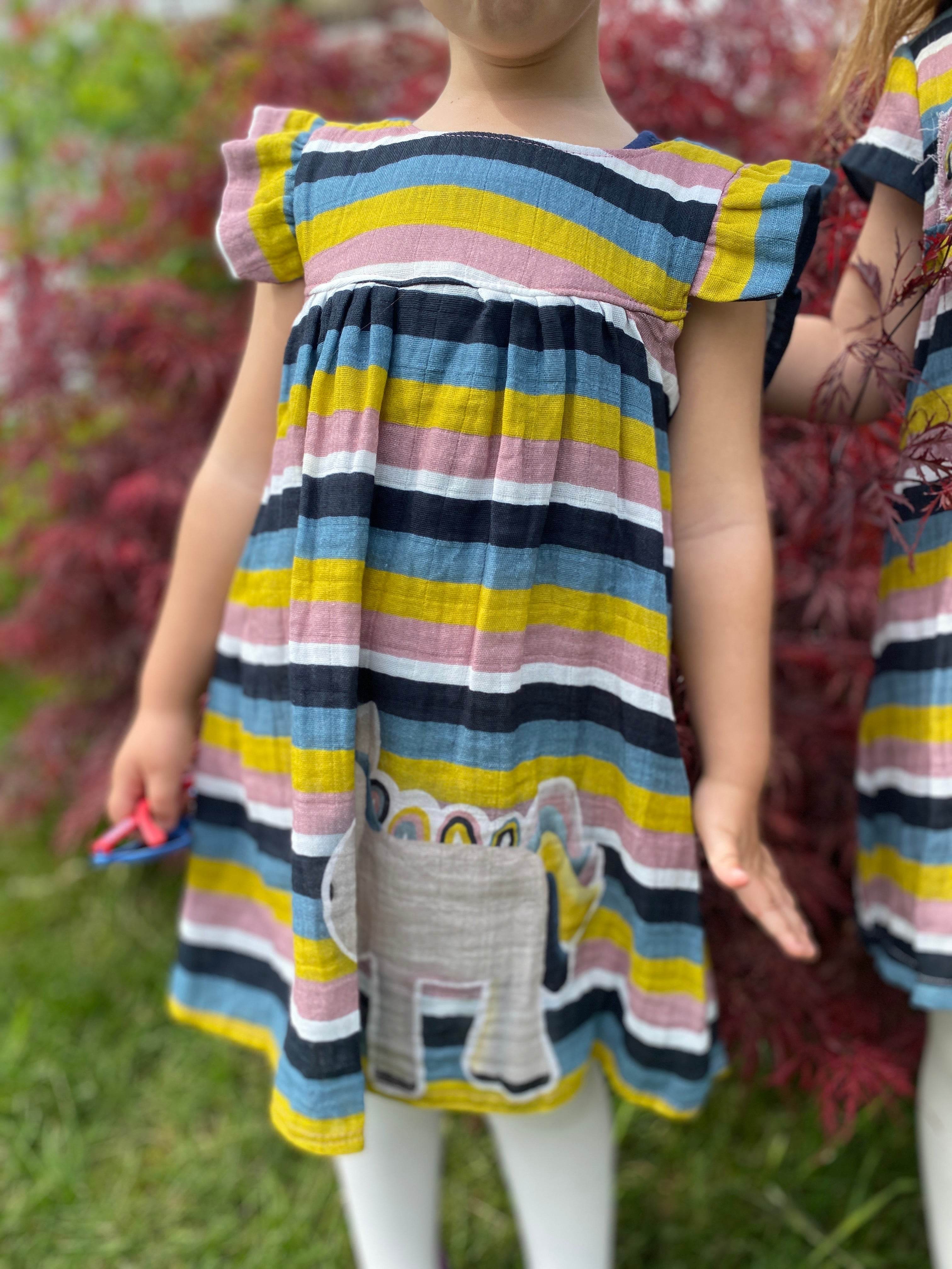 Schnittmuster Sommerkleid, Kleid, Tunika aus Webware Amaia Gr. 80-140 - Sewando