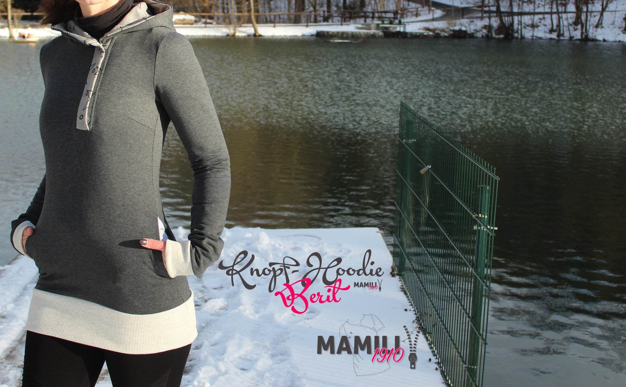 Hoodie Berit Gr. 32-50 Schnittmuster - Sewando