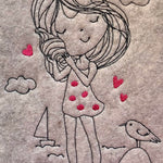 Stickdatei Meerjungfrau und Mädchen Einzelmotive Set 916 - Sewando