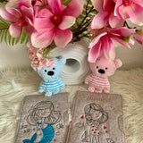 Stickdatei Meerjungfrau und Mädchen Einzelmotive Set 916 - Sewando