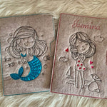 Stickdatei Meerjungfrau und Mädchen Einzelmotive Set 916 - Sewando
