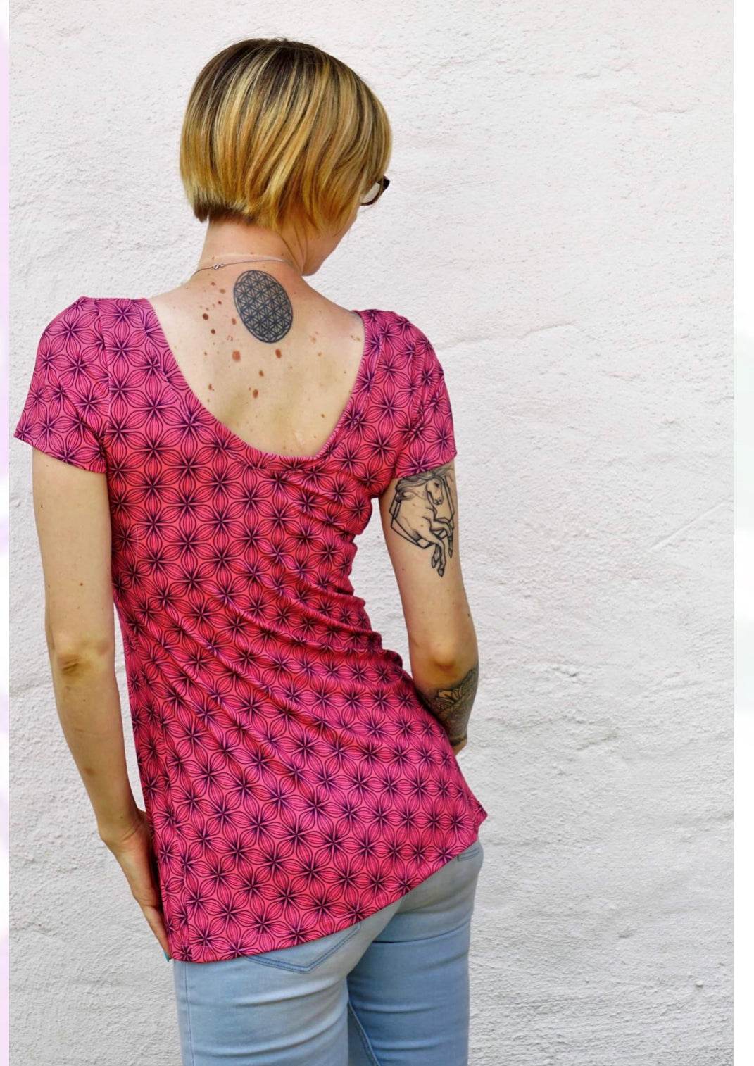 Schnittmuster Shirt / Kleid Kauwela, Grössen 32-48 - Sewando