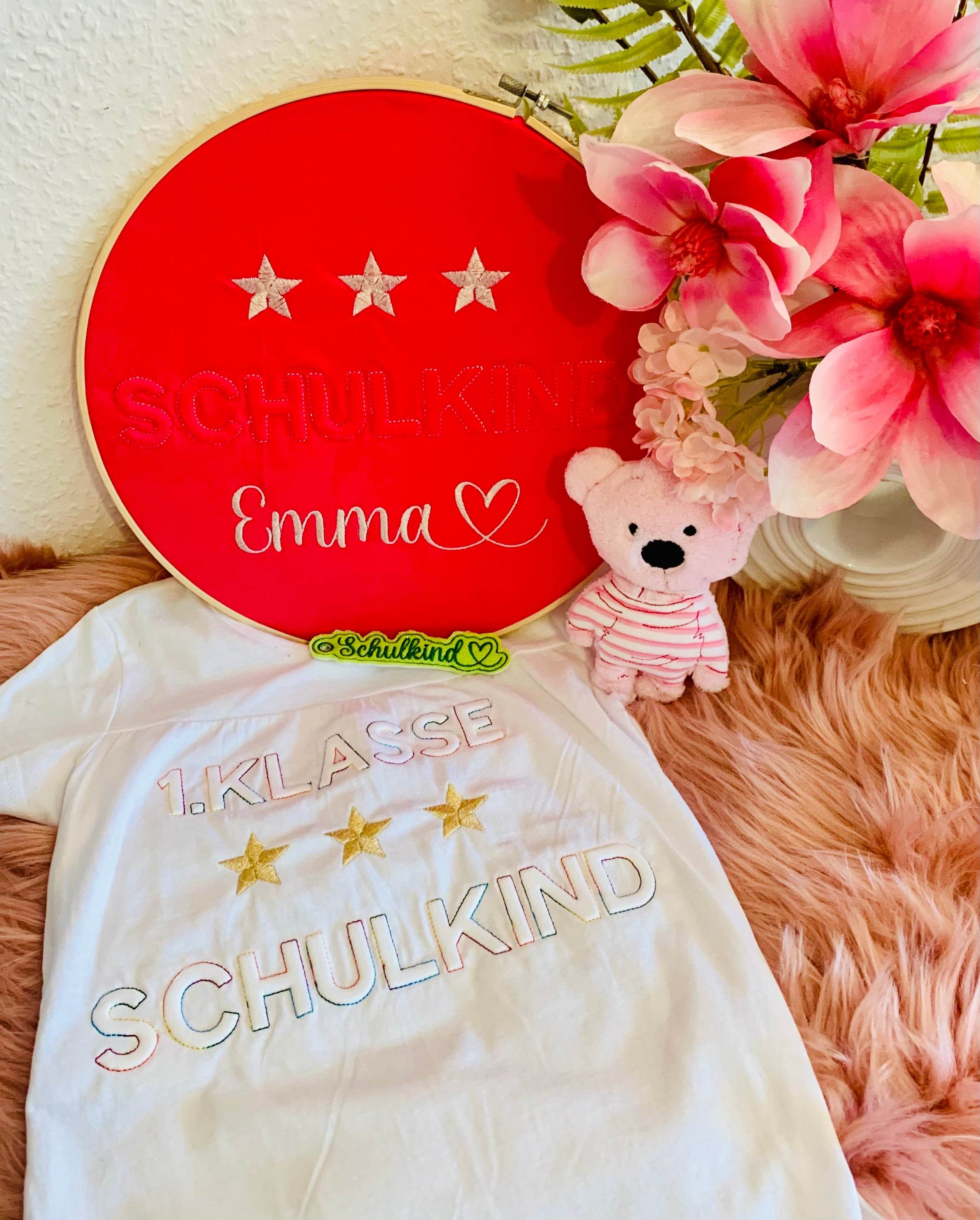Stickdatei Schrift Schulkind 3D Set 957 - Sewando