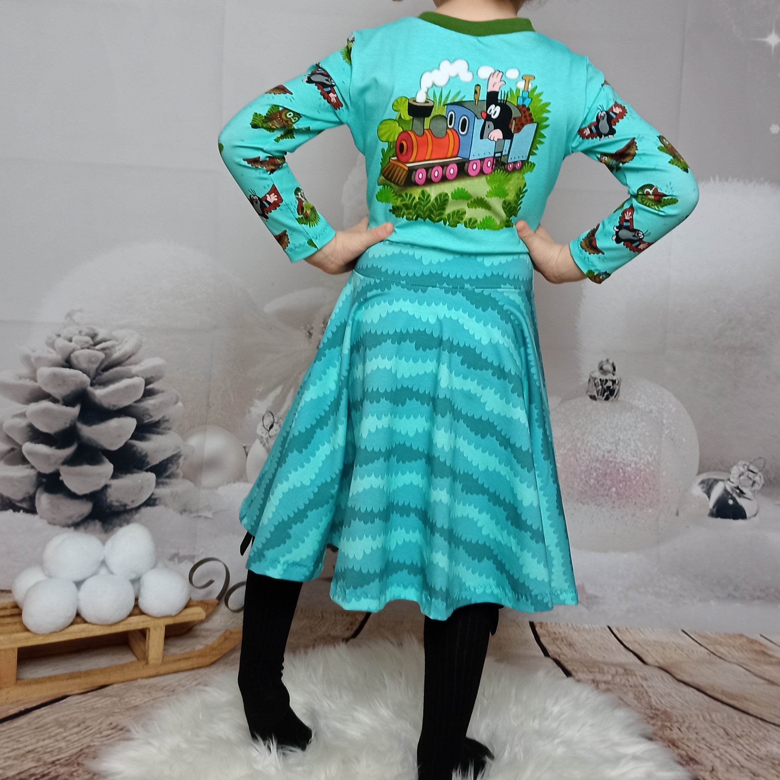 Schnittmuster Tellerrock Add-on für Kinderkleid Francine Gr. 74-164 - Sewando