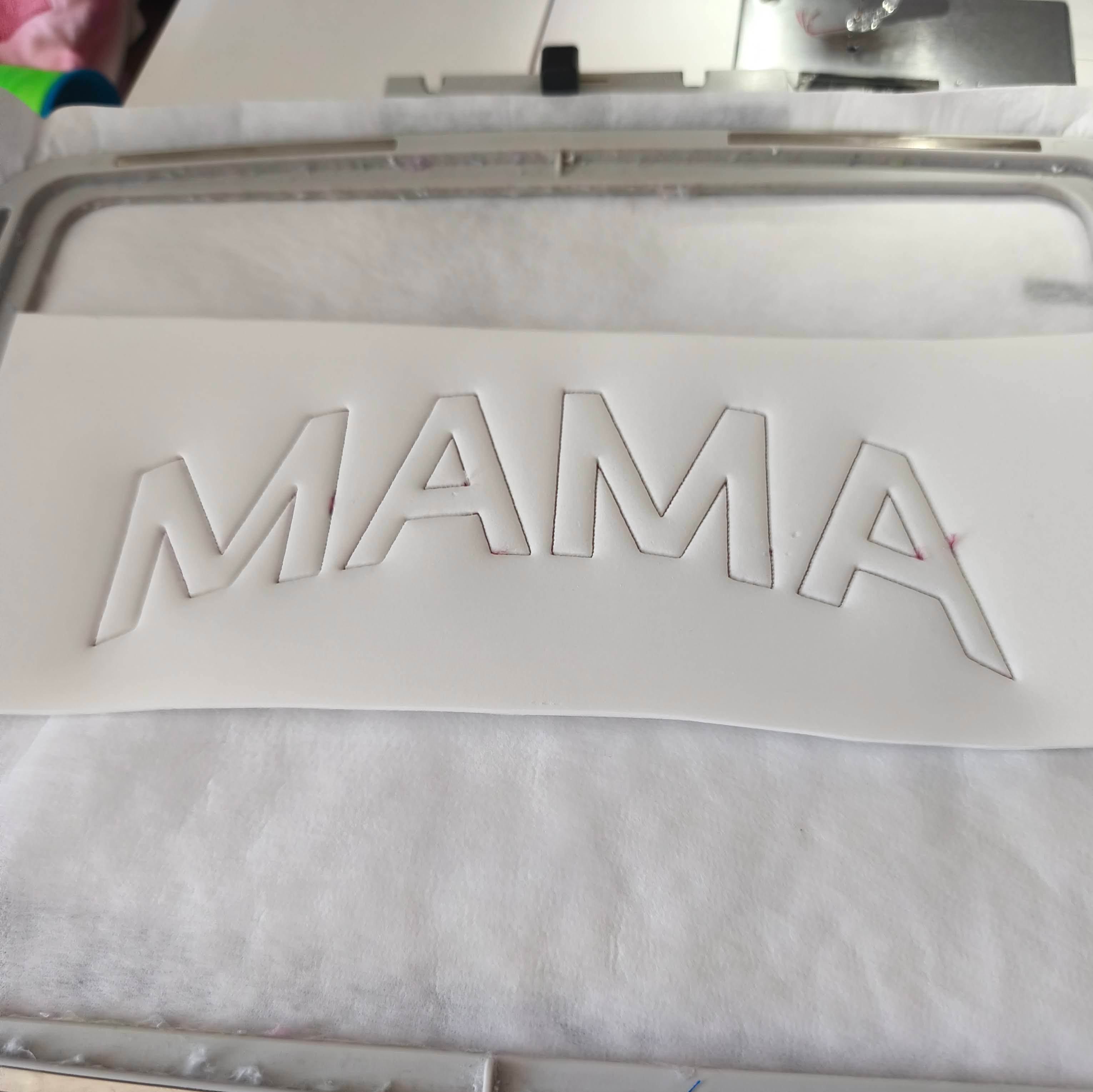 Stickdatei Mama 3D Trapunto Schriftzug Set 2536 - Sewando