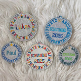 Stickdatei Schulkind 2025 Anhänger Set 2540 - Sewando