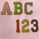 Stickdatei Glitter Vinyl Schrift College Style ca. 65mm Applikation Set 2541 - Sewando