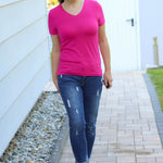 Schnittmuster BASIC Shirt Nr. 2 V-Ausschnitt Gr. 32-56 + gratis Plotterdatei : - Sewando