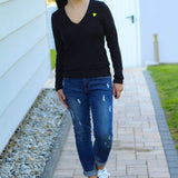 Schnittmuster BASIC Shirt Nr. 2 V-Ausschnitt Gr. 32-56 + gratis Plotterdatei : - Sewando