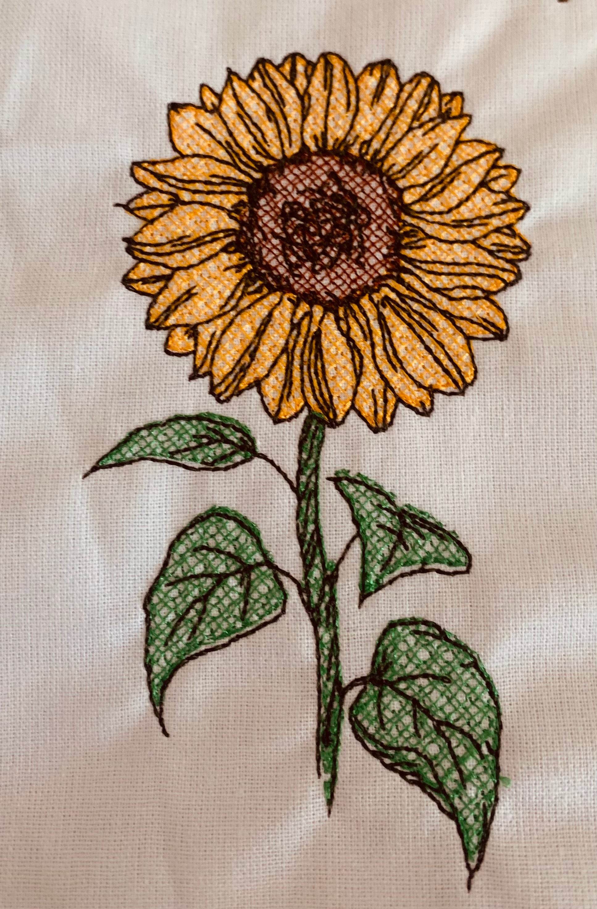 Stickdatei Sonnenblume Set 964 Blume - Sewando