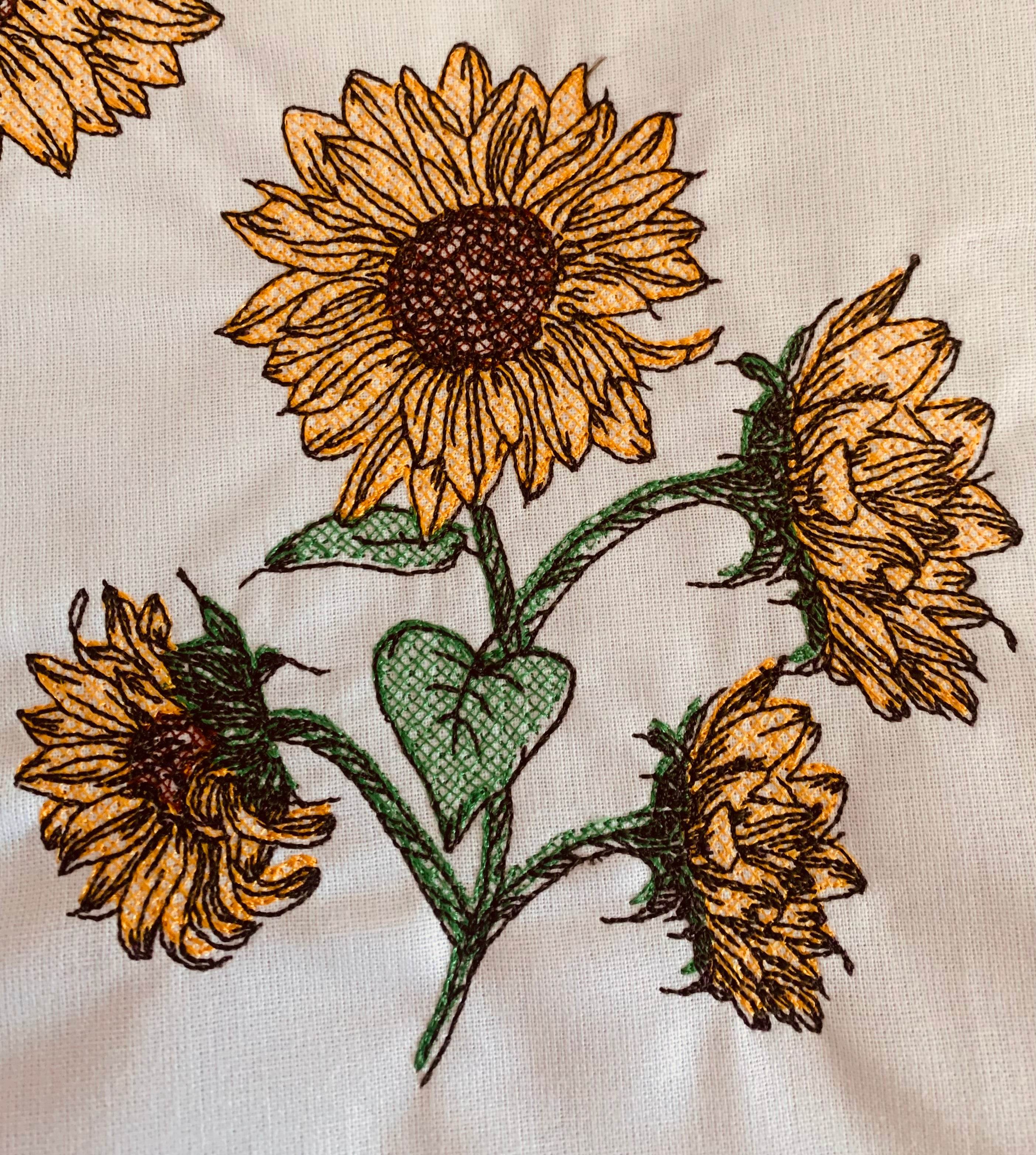 Stickdatei Sonnenblume Set 964 Blume - Sewando