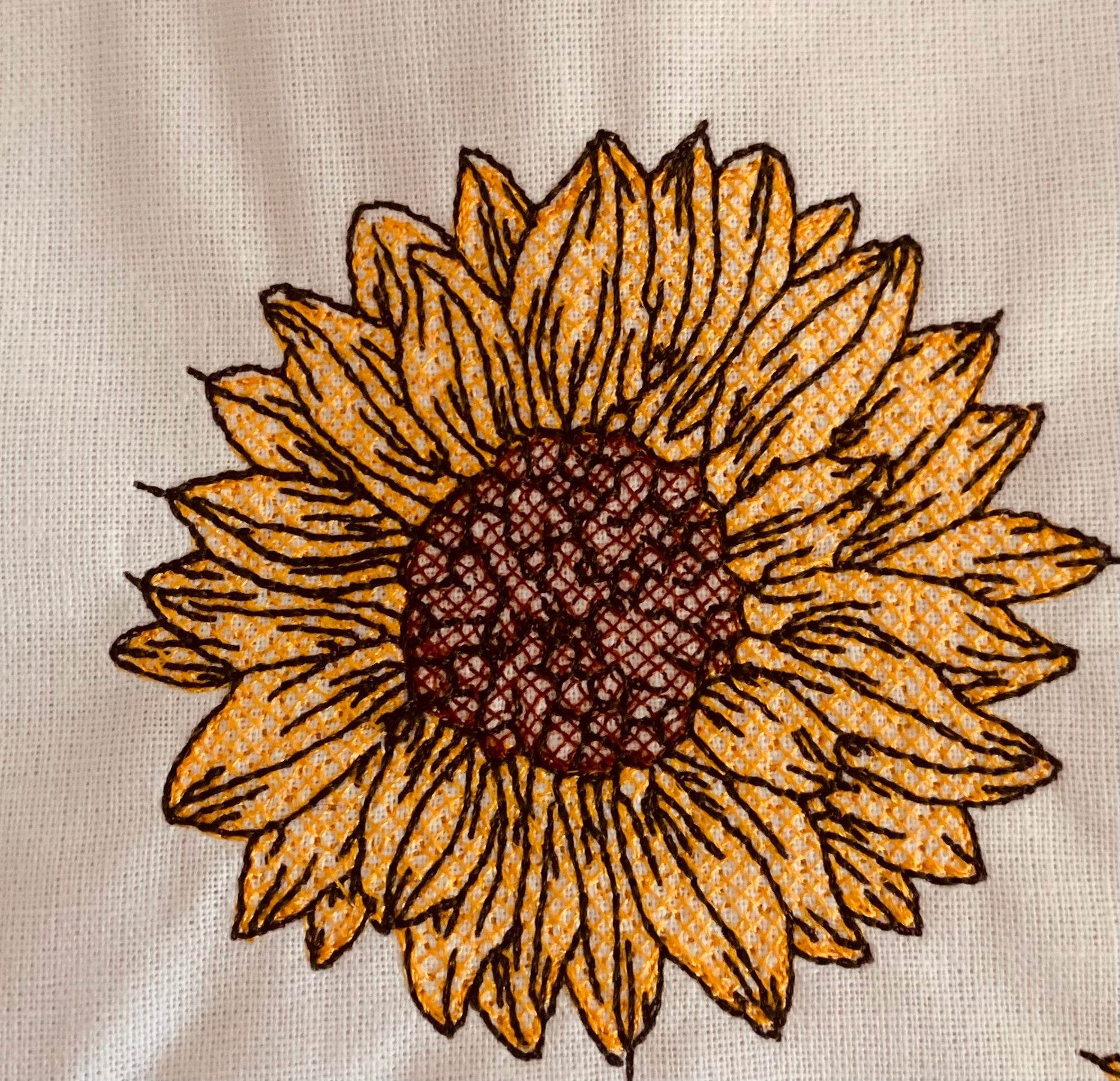 Stickdatei Sonnenblume Set 964 Blume - Sewando