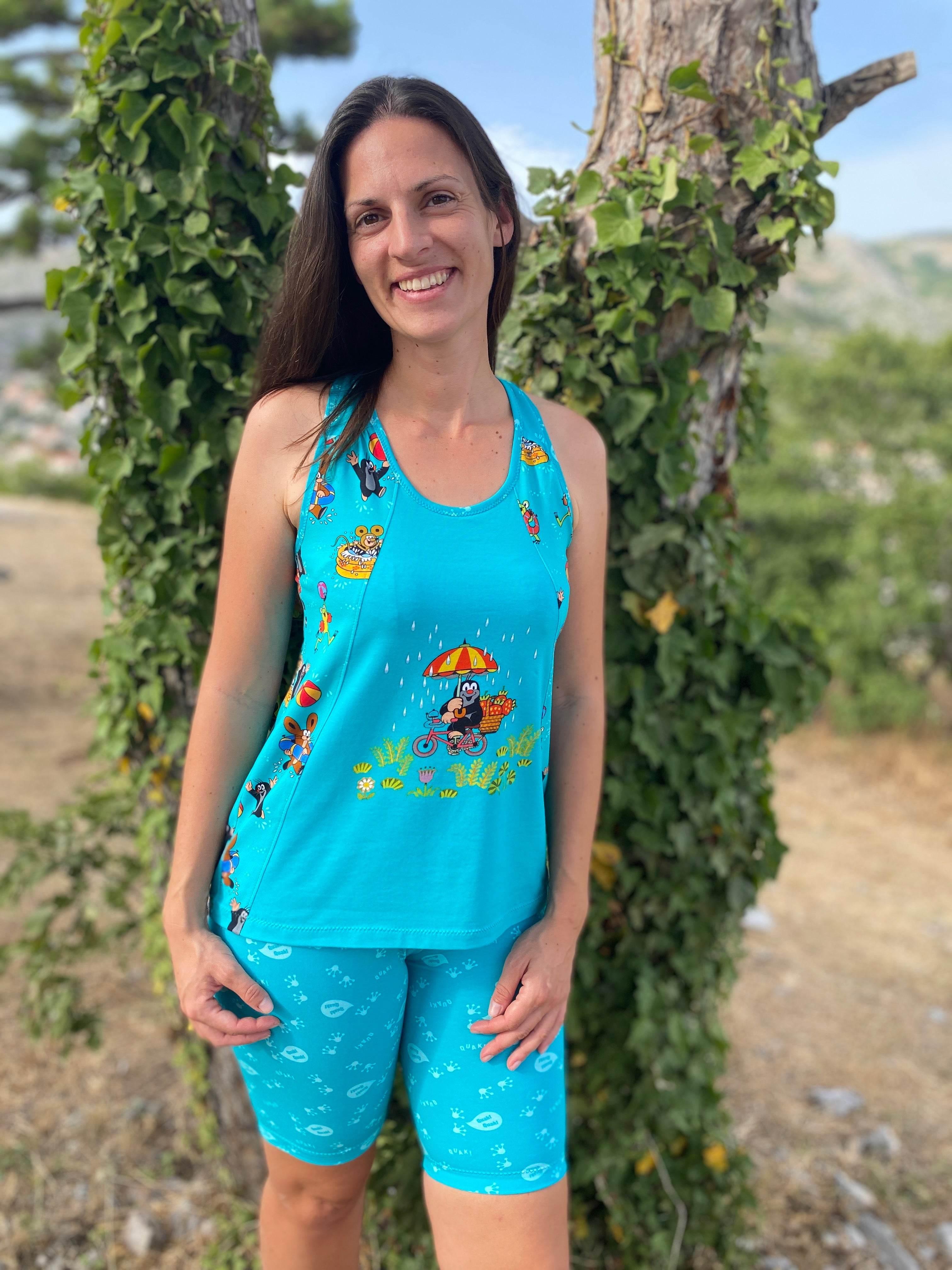 Schnittmuster Racerback Tanktop mit Kellerfalte Kira für Damen Gr. 32-52 - Sewando