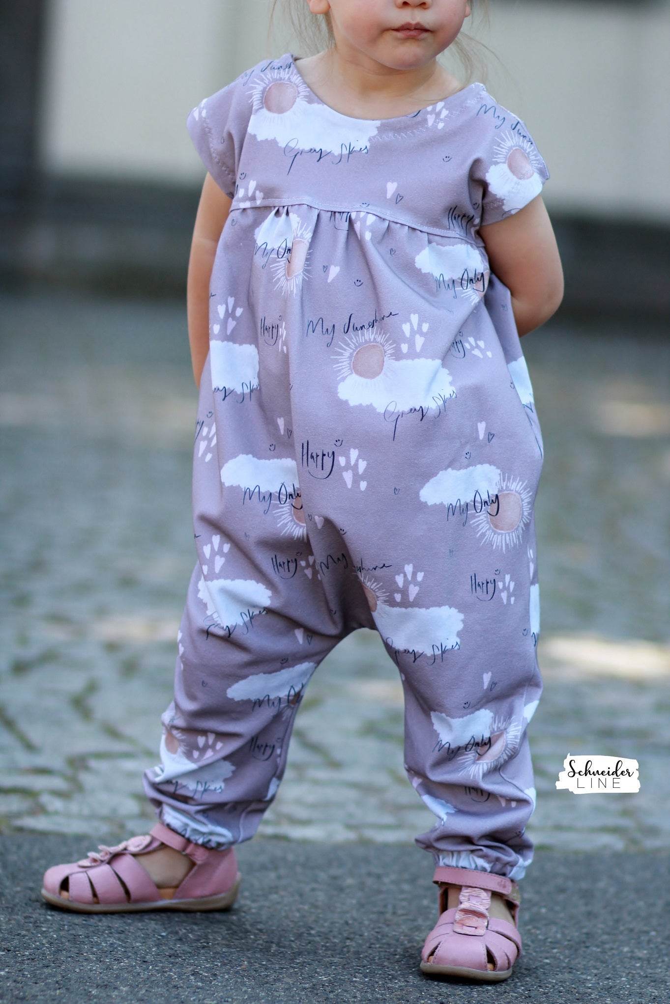 Schnittmuster Baggy Romper - BEAMER Version - Gr. 56 - 146 - Sewando